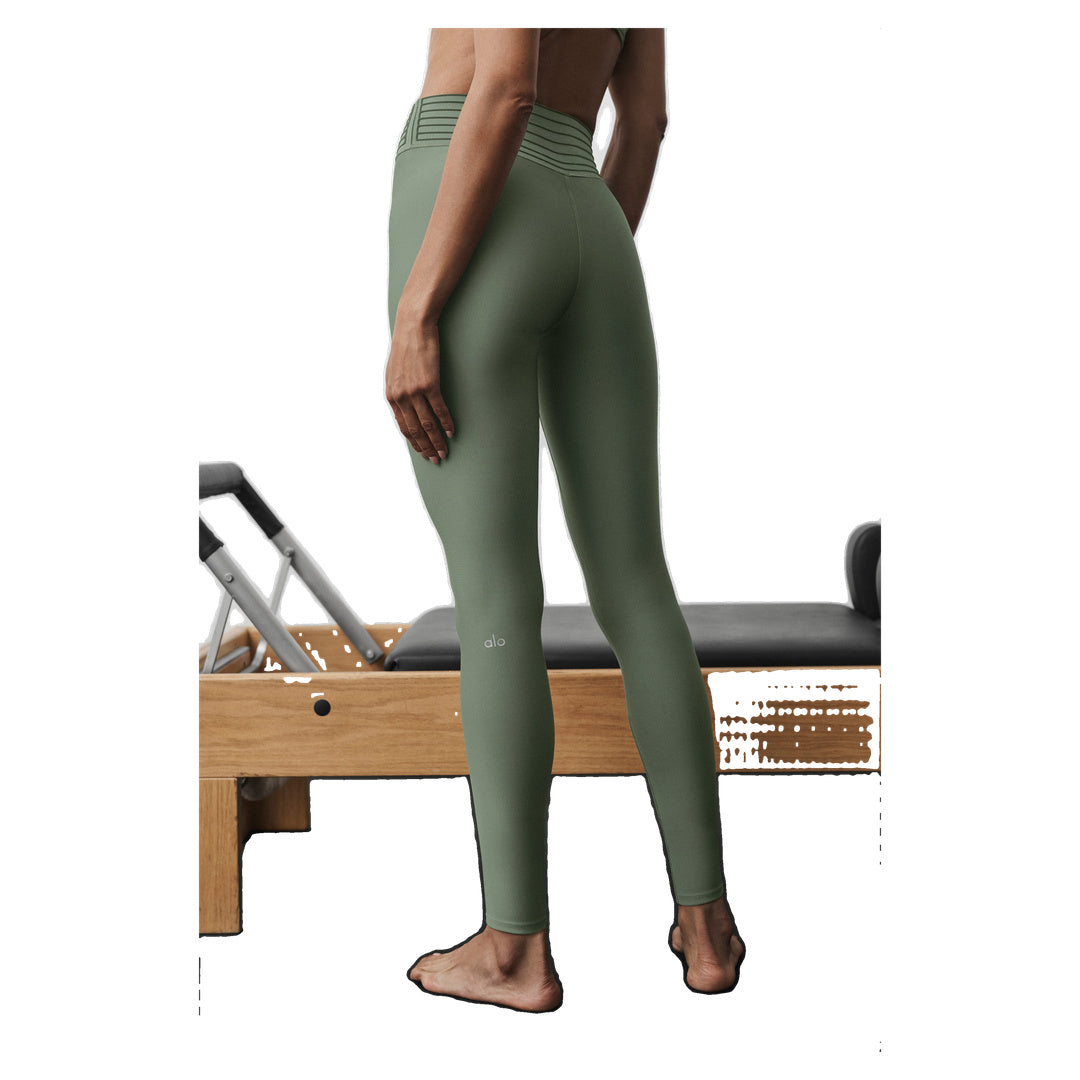 ALO Airlift High-Waist 7/8 Lotus Legging - Bamboo Green