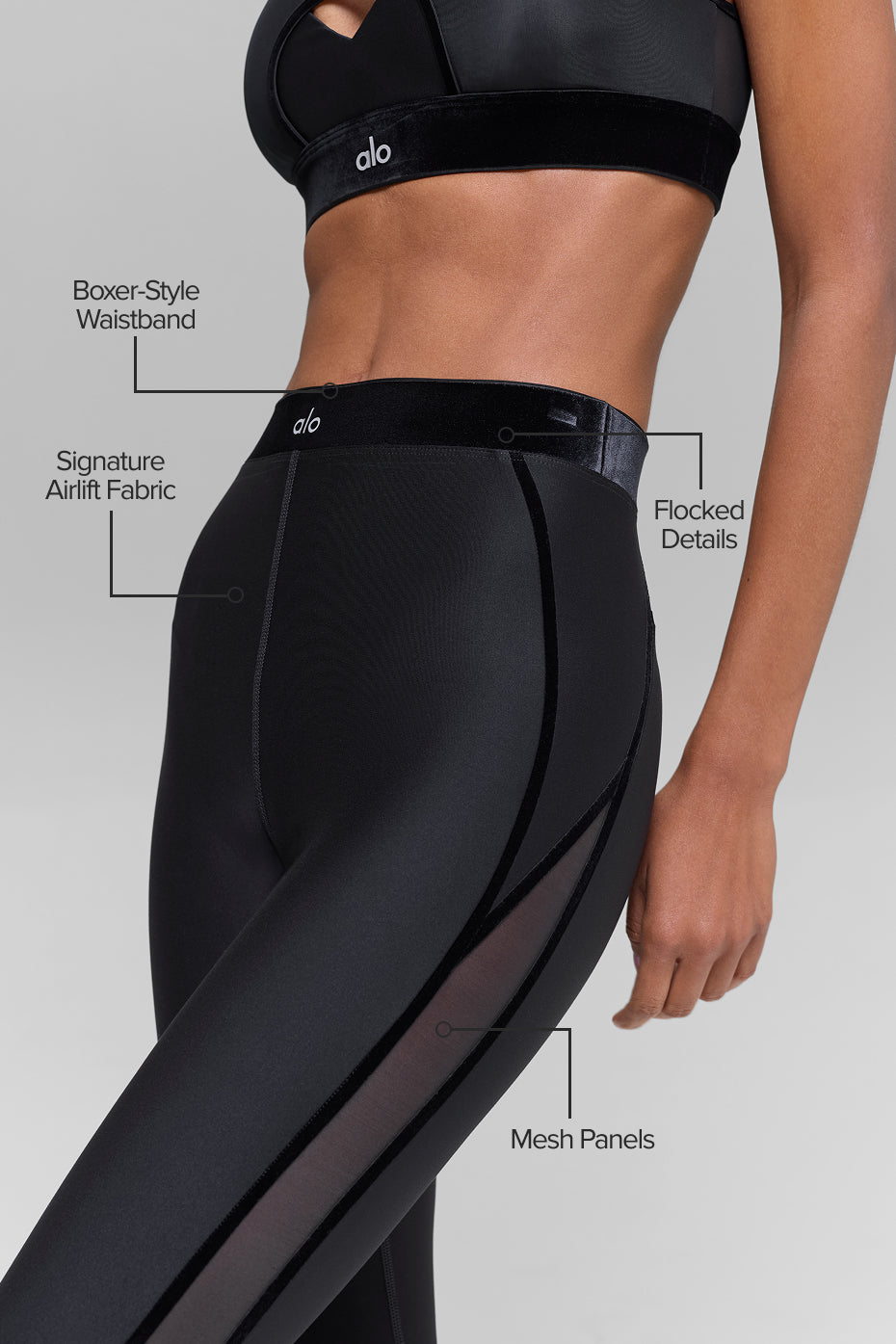 alo Airlift High-Waist Moonlight Legging - Black