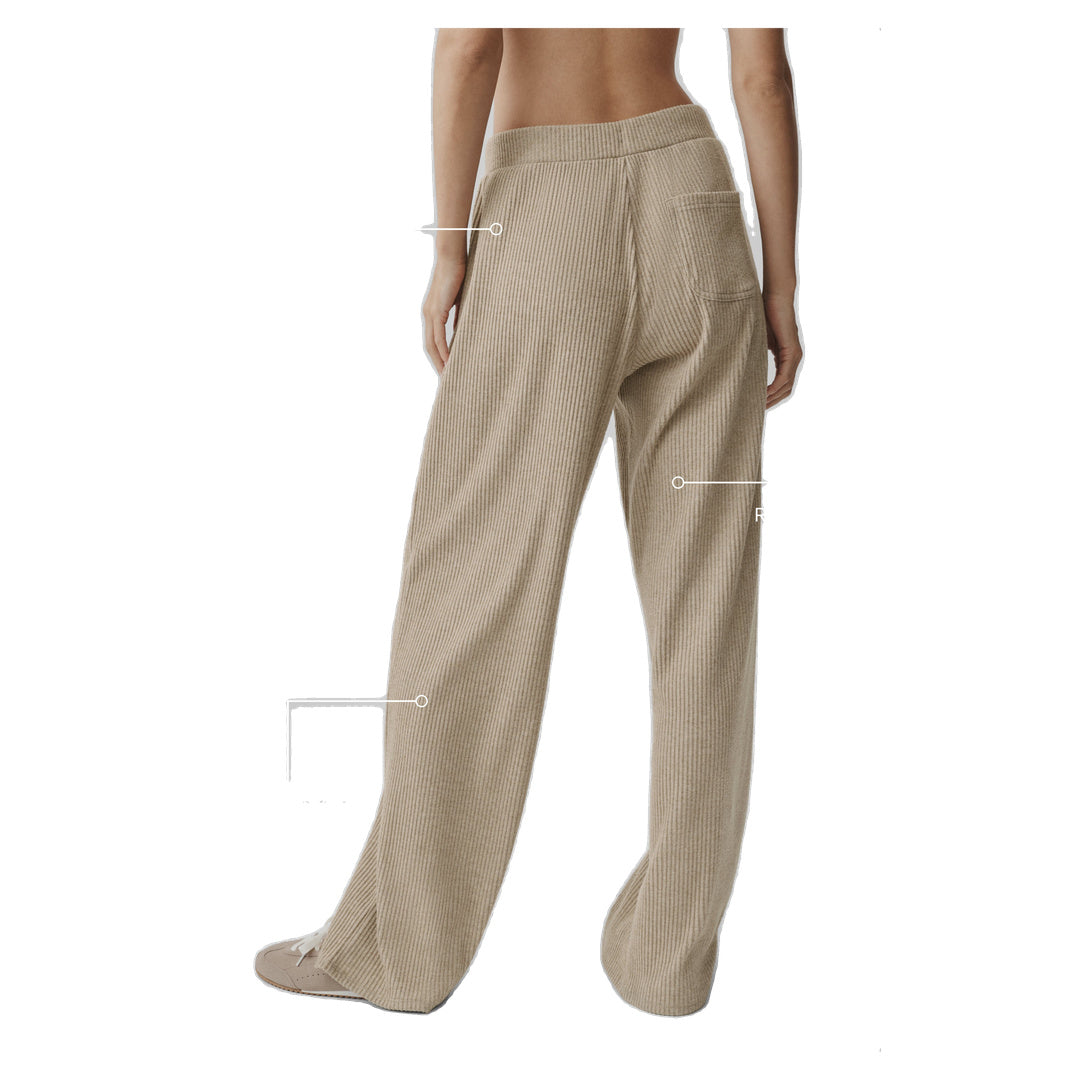 ALO Muse Wide Leg Pant - Gravel Heather