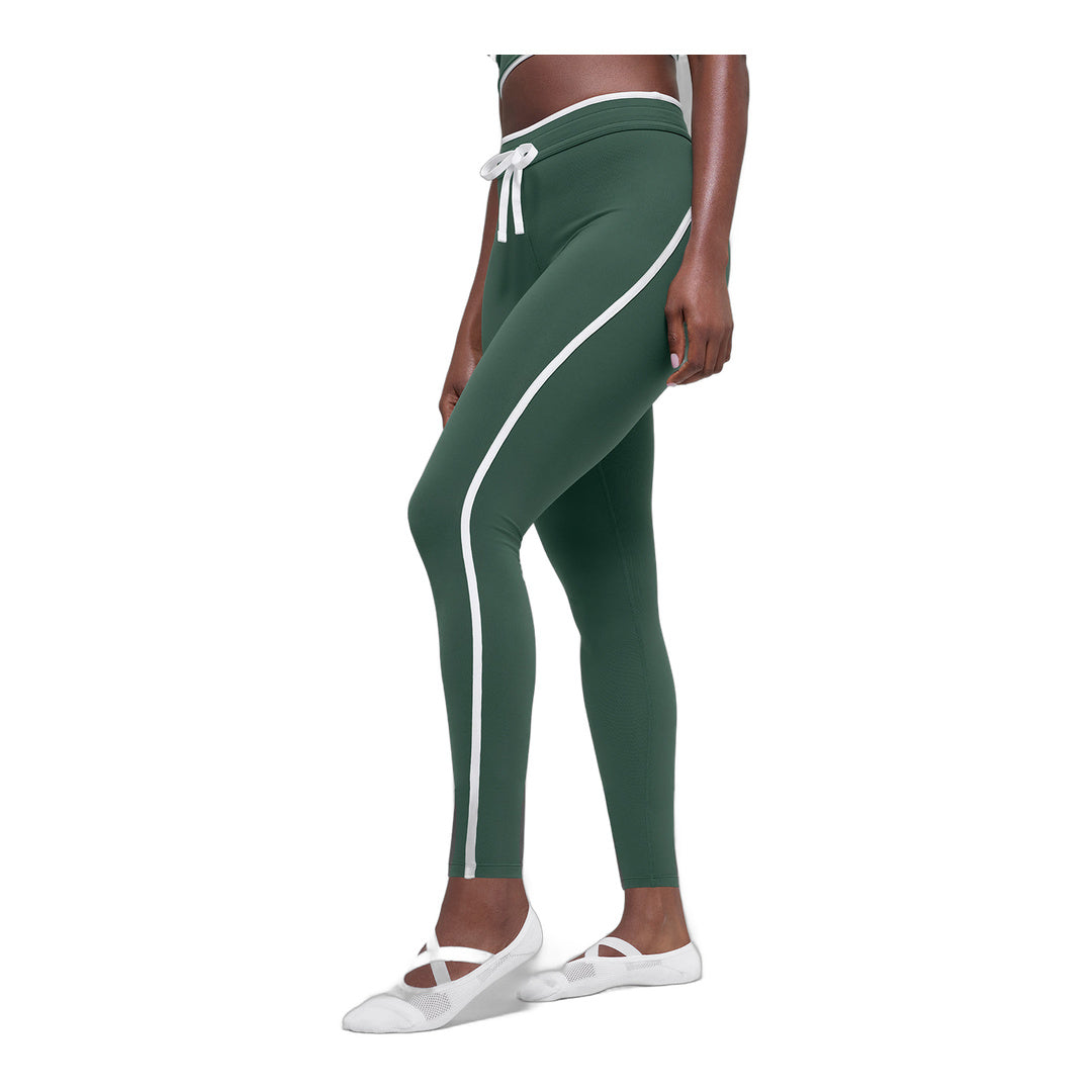 alo Airbrush High-Waist Race Pace 7/8 Legging - Clover Green/White
