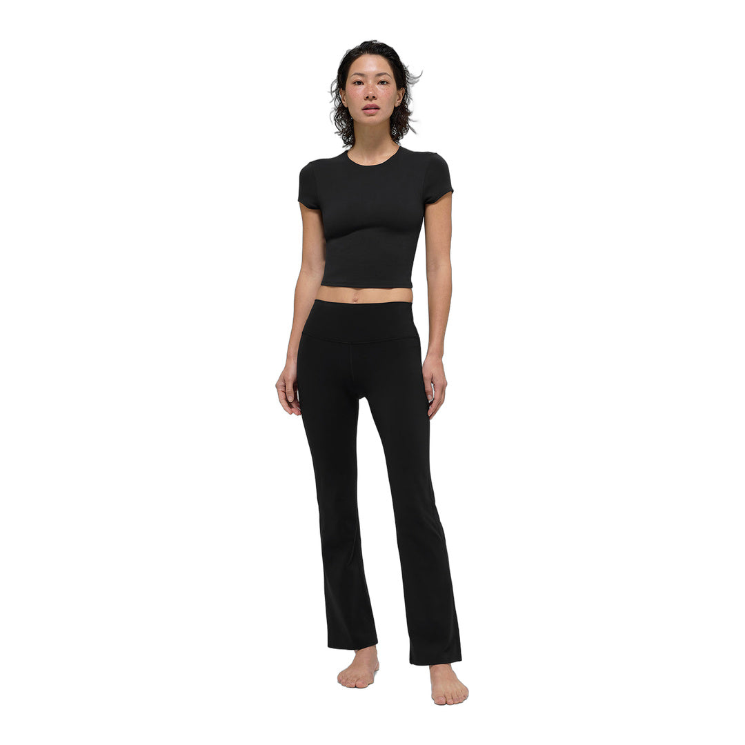 alo ALO Softsculpt High-Waist 7/8 Bootcut Legging - Black