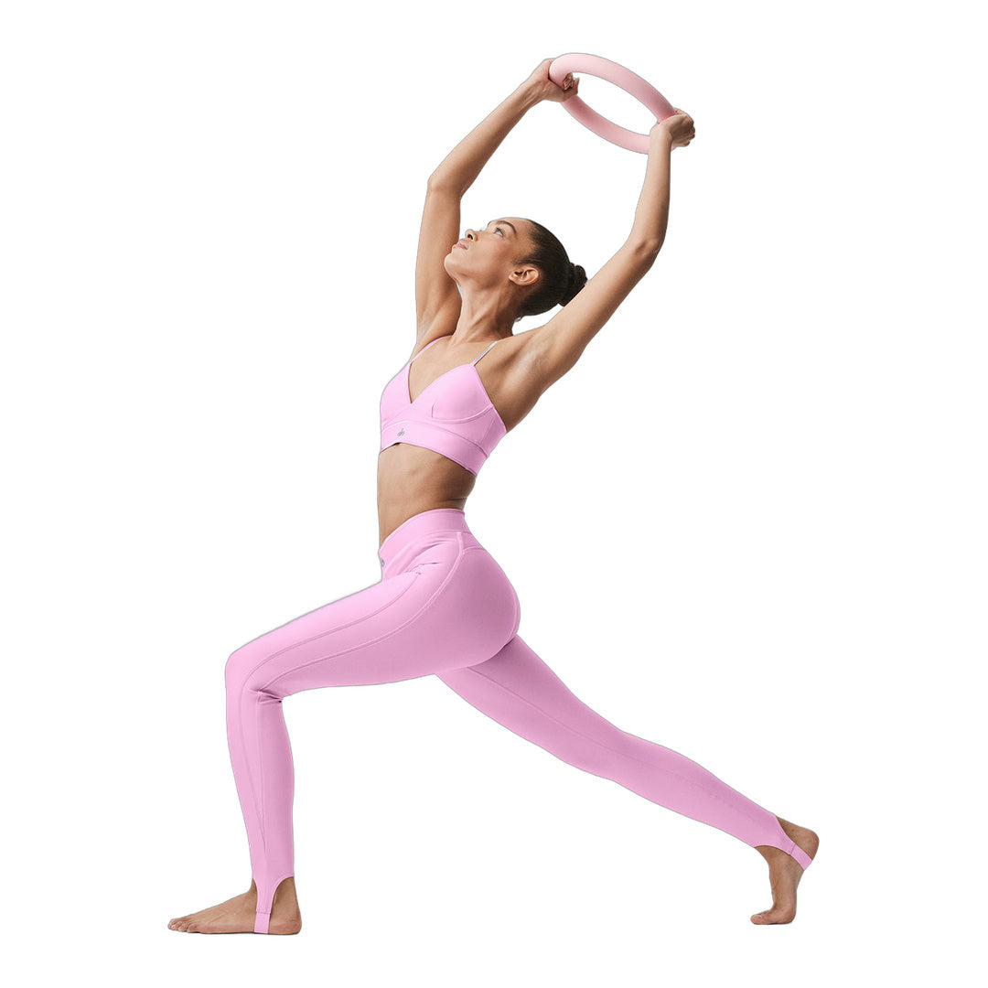alo Airlift High-Waist Love Language Stirrup Legging - Candy Heart Pink