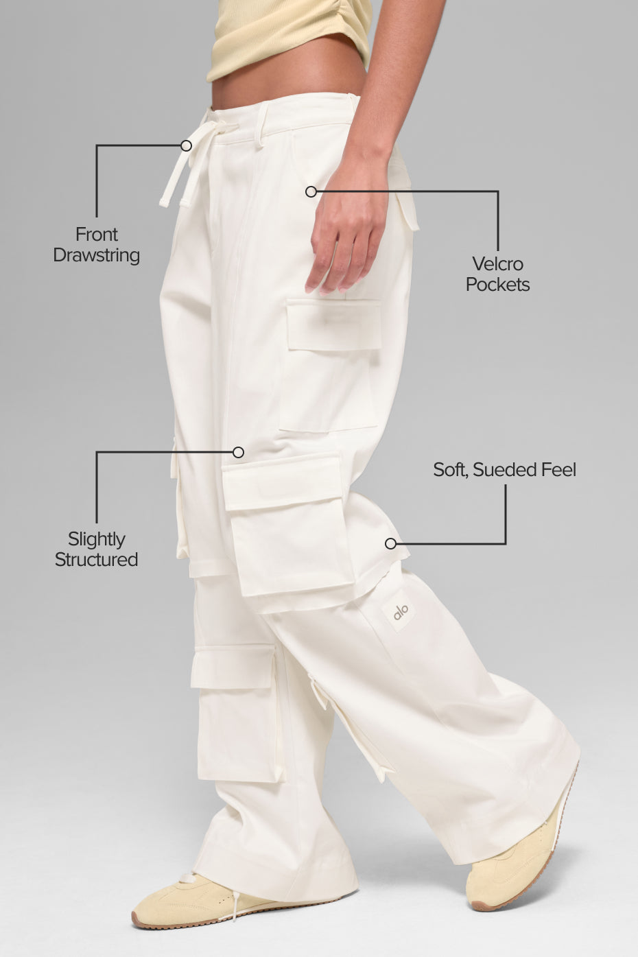 alo Mid-Rise Scout Cargo Pant - Ivory