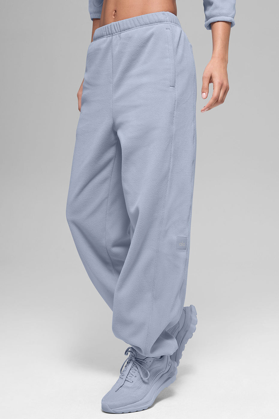 alo Polar Fleece High-Waist Retreat Jogger - Winter Frost