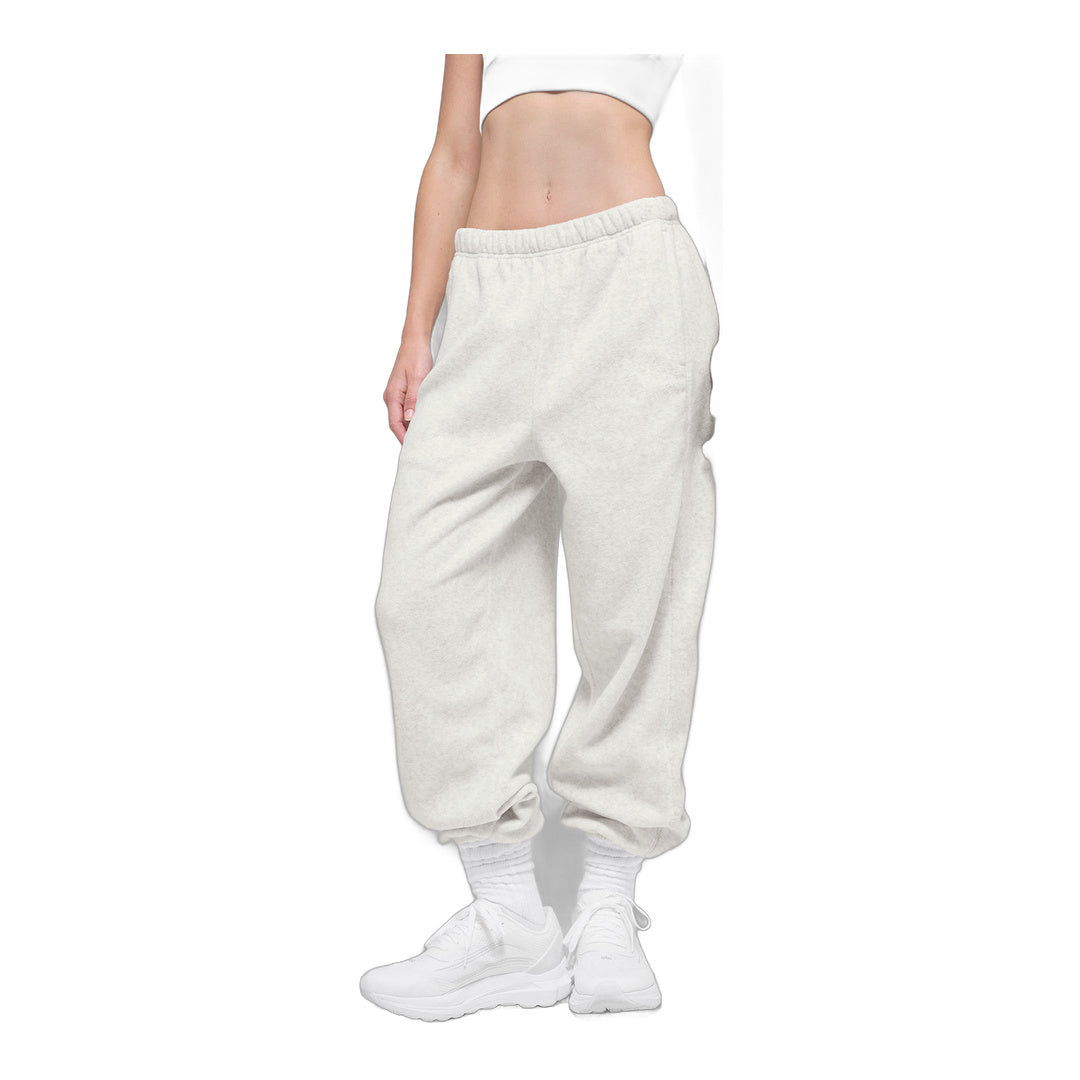 alo Polar Fleece High-Waist Retreat Jogger - White Heather Grey