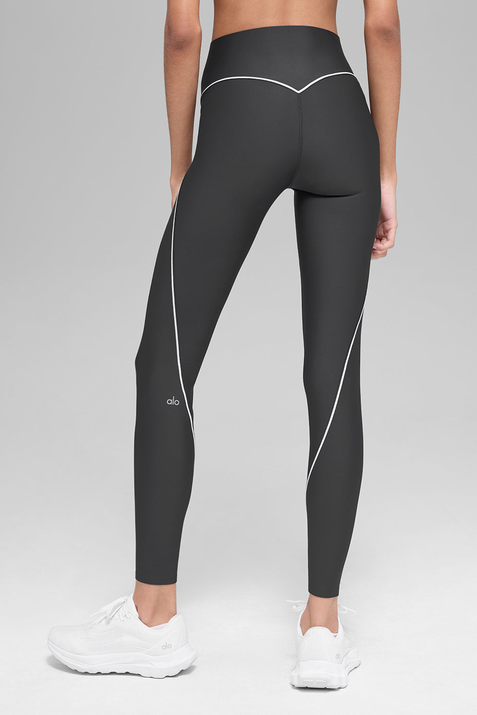 alo Airlift High-Waist Haven Legging - Anthracite/White