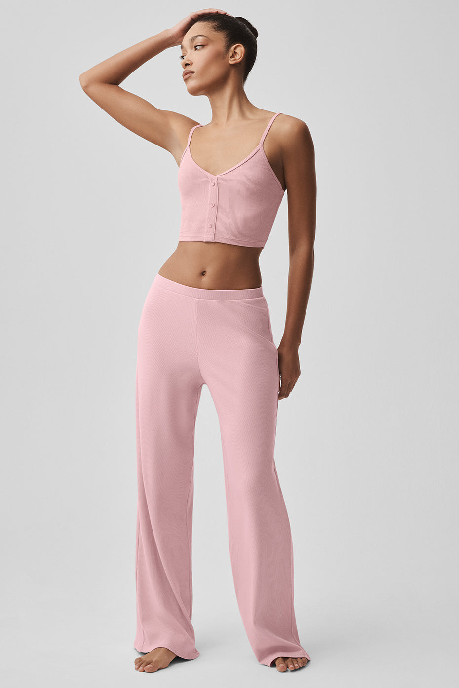 alo Mid-Rise Dreamlight Straight Pant - Vintage Pink