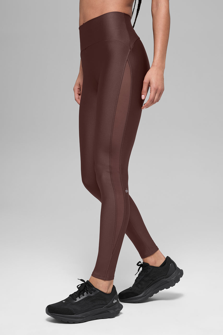 alo Airlift High-Waist Mesh Infatuation Legging - Brownstone