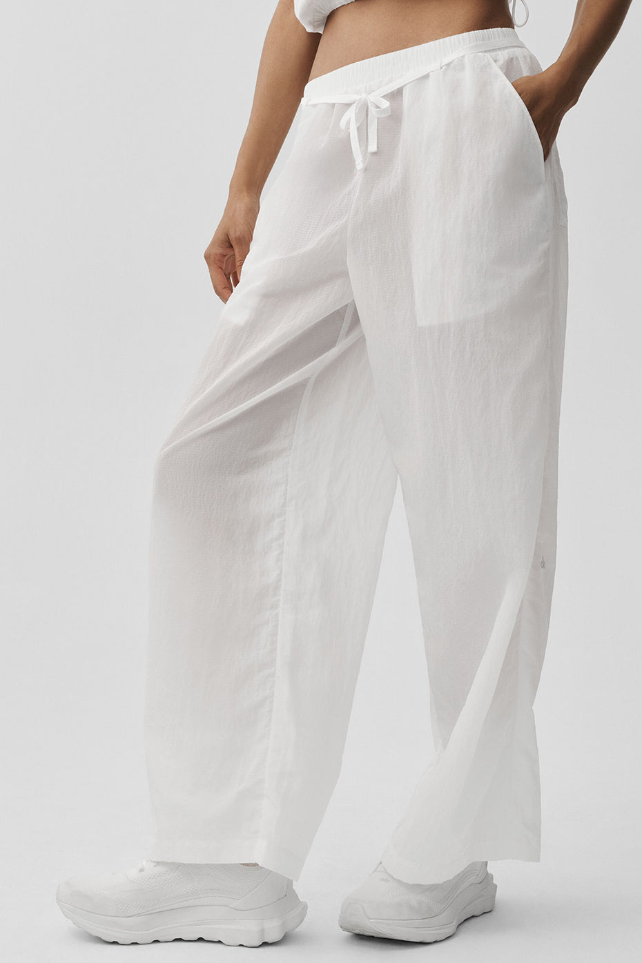 alo Ripstop Electric Straight Leg Pant - White