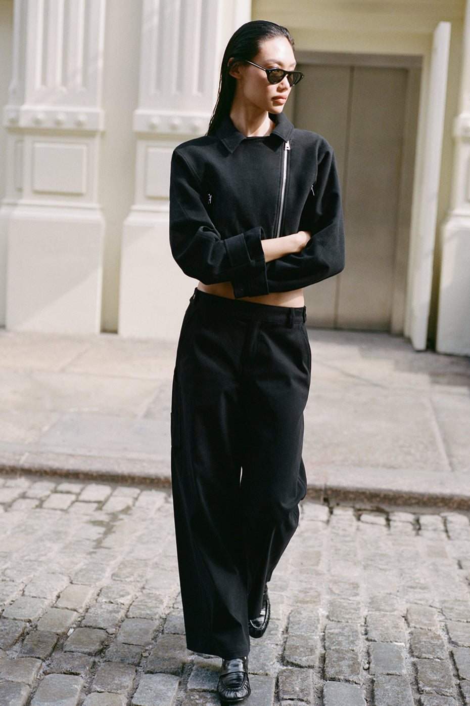 alo High Road Straight Leg Pant - Black