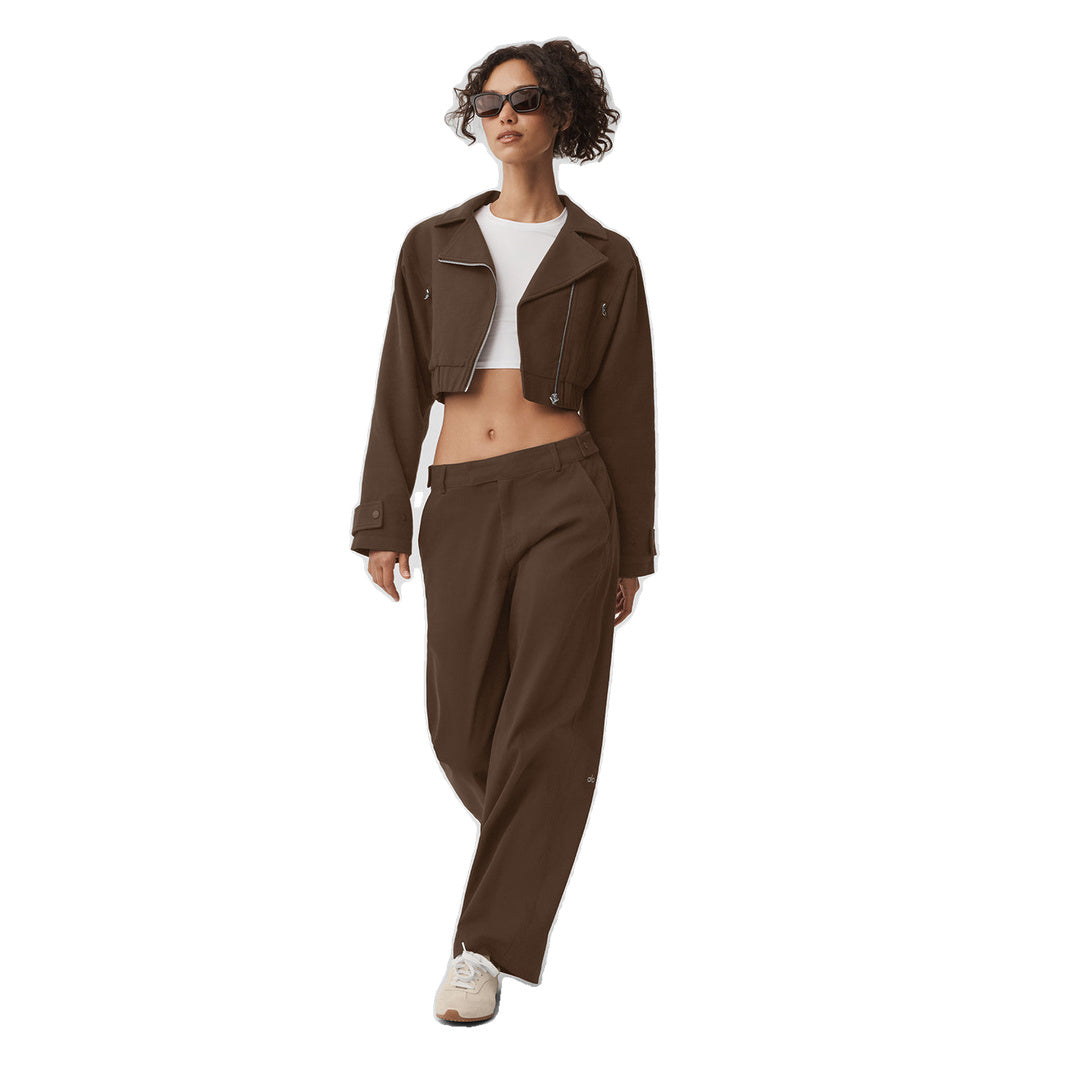 ALO High Road Straight Leg Pant - Espresso