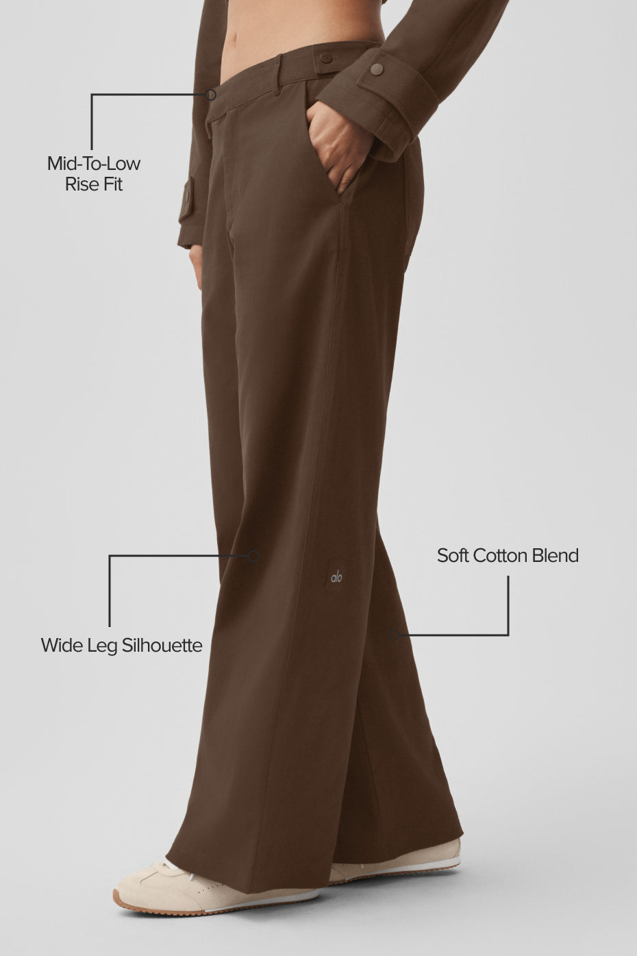 alo High Road Straight Leg Pant - Espresso