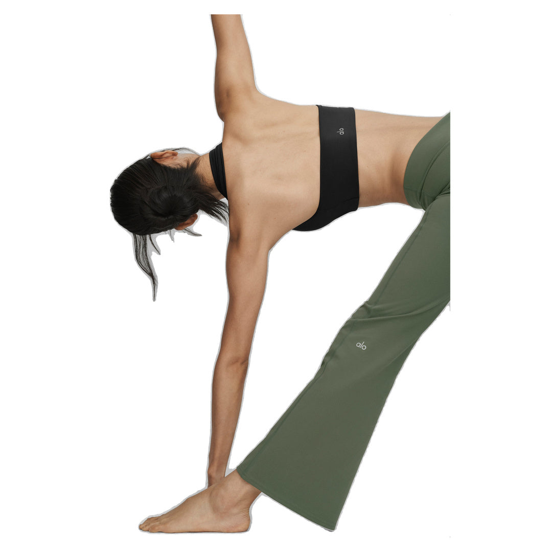 ALO ALO Softsculpt Foldover Flare Legging (Short) - Bamboo Green