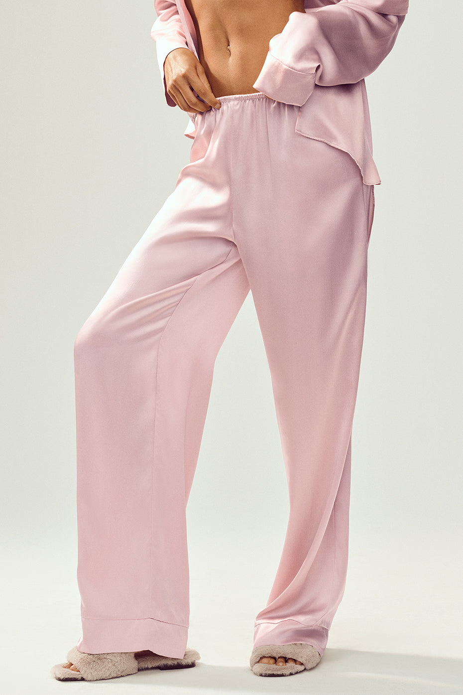 alo Silk Luminous Pant (Long) - Pink Champagne