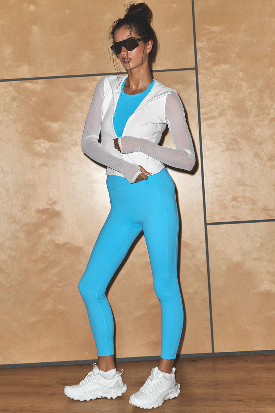 alo ALO Softsculpt High-Waist 7/8 Superset Legging - Azure Blue