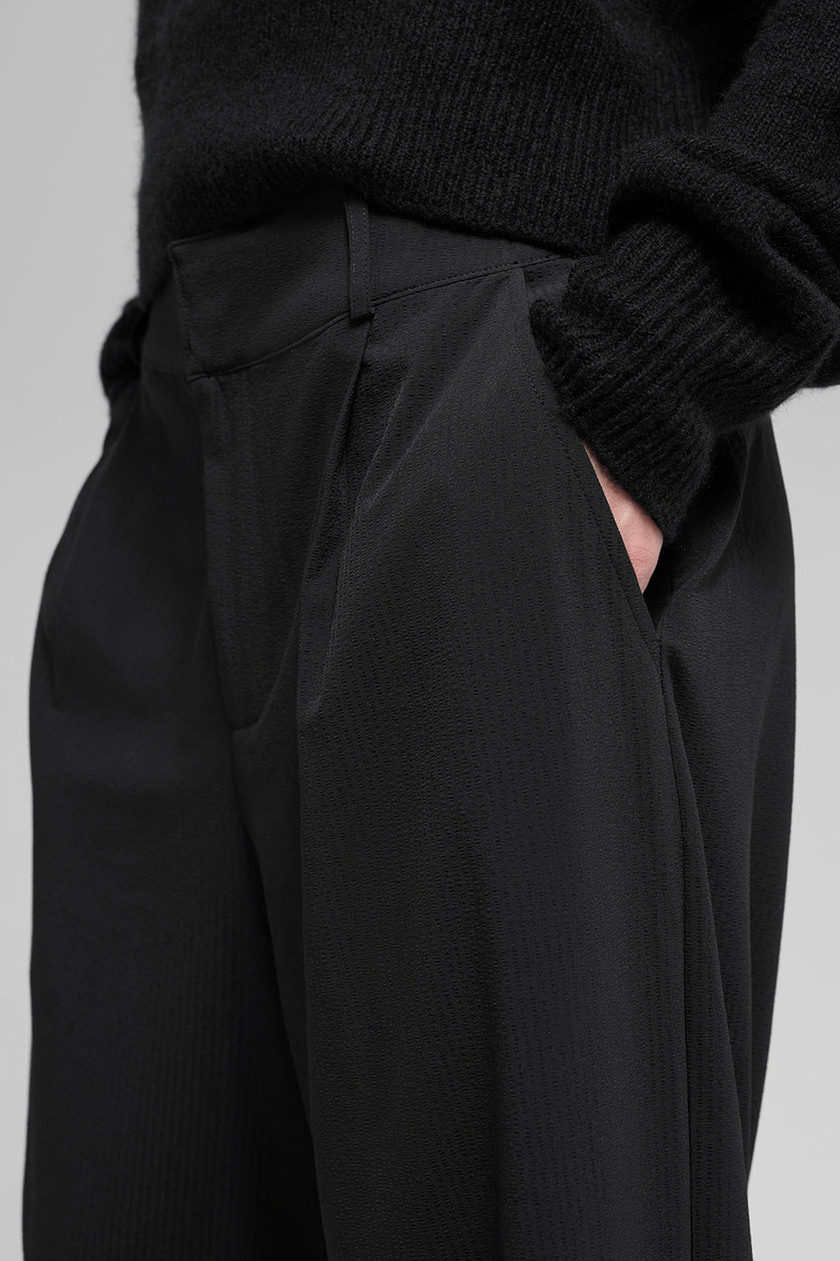 alo High-Waist Dreamscape Trouser (Short) - Black
