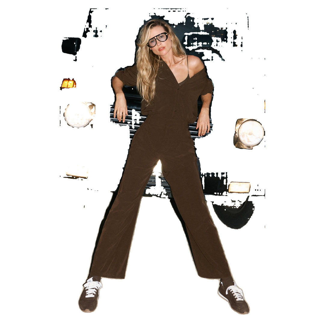 ALO High-Waist Dreamscape Trouser (Regular) - Espresso