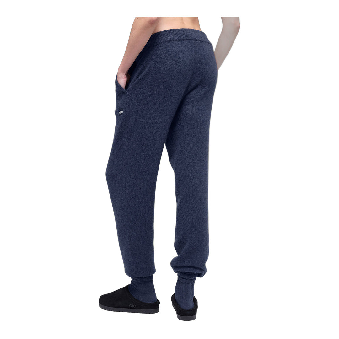 alo Wool Cashmere High-Waist New Class Jogger - Navy