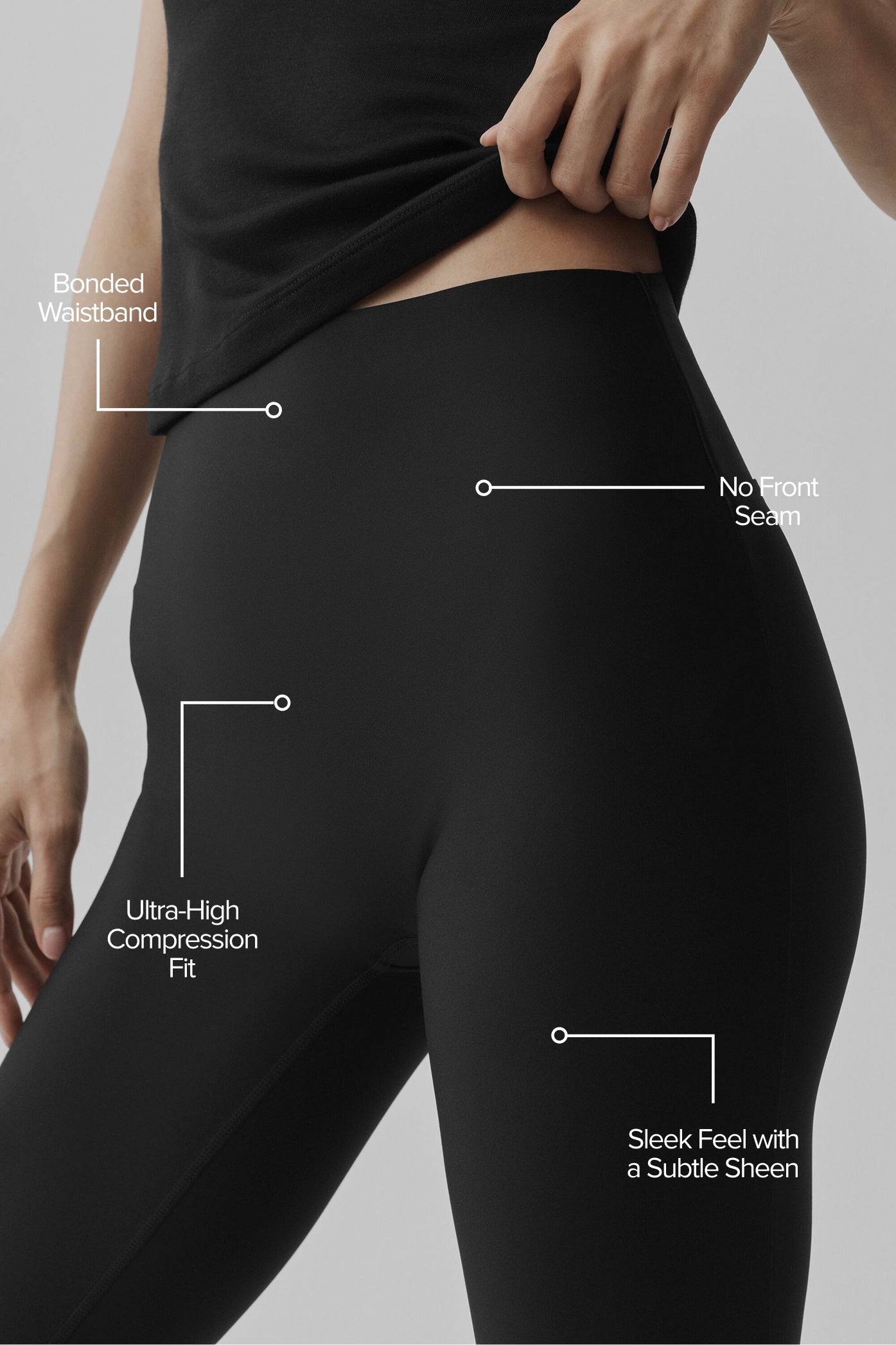 alo Airlift High-Waist Sleek Capri - Black