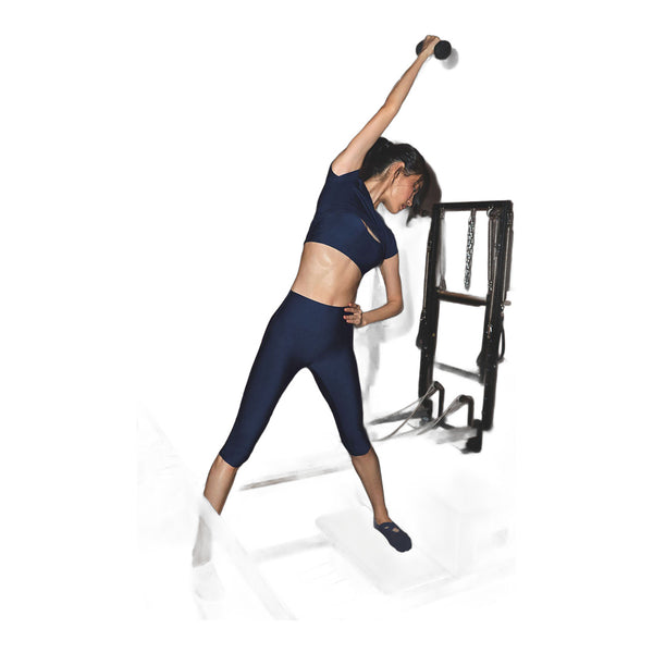 alo Airlift High-Waist Sleek Capri - Navy
