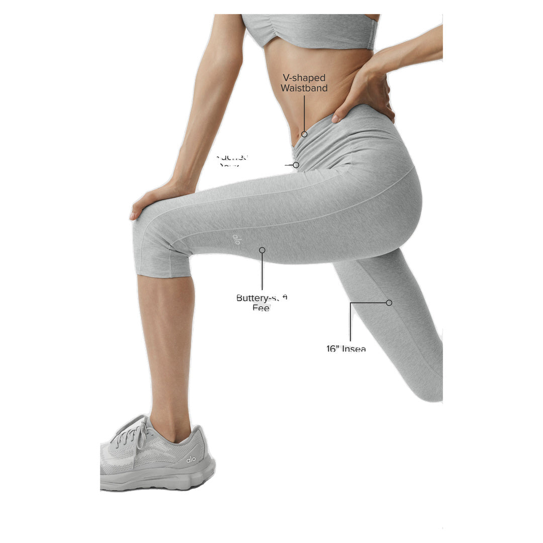 ALO Alosoft High-Waist Intuition Capri - Vintage Athletic Heather