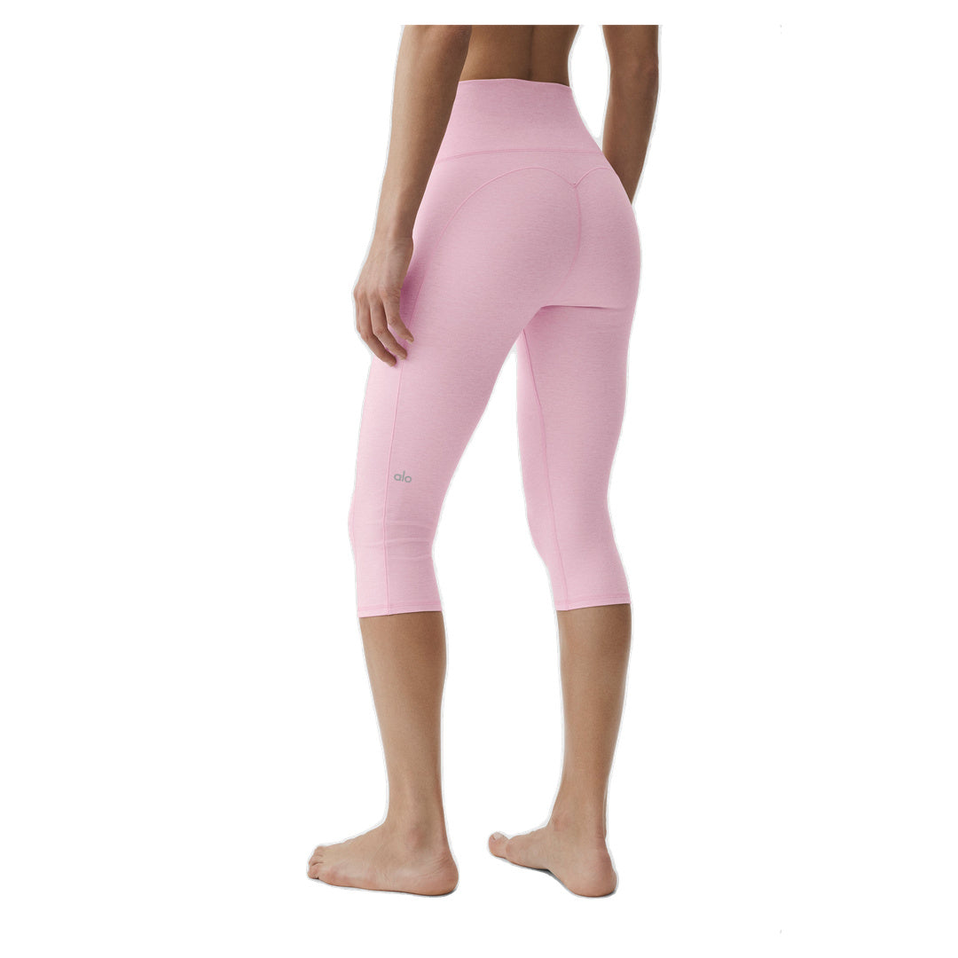 ALO Alosoft High-Waist Intuition Capri - Pink Marshmallow Heather