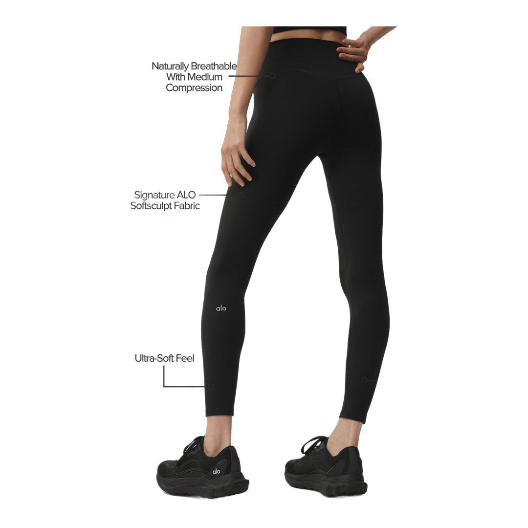 alo ALO Softsculpt High-Waist 7/8 Legging - Black
