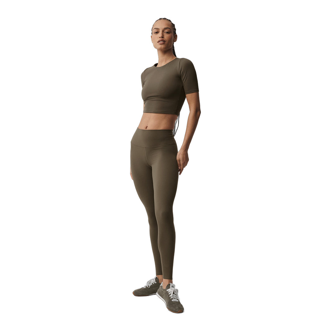 alo ALO Softsculpt High-Waist 7/8 Legging - Olive Tree