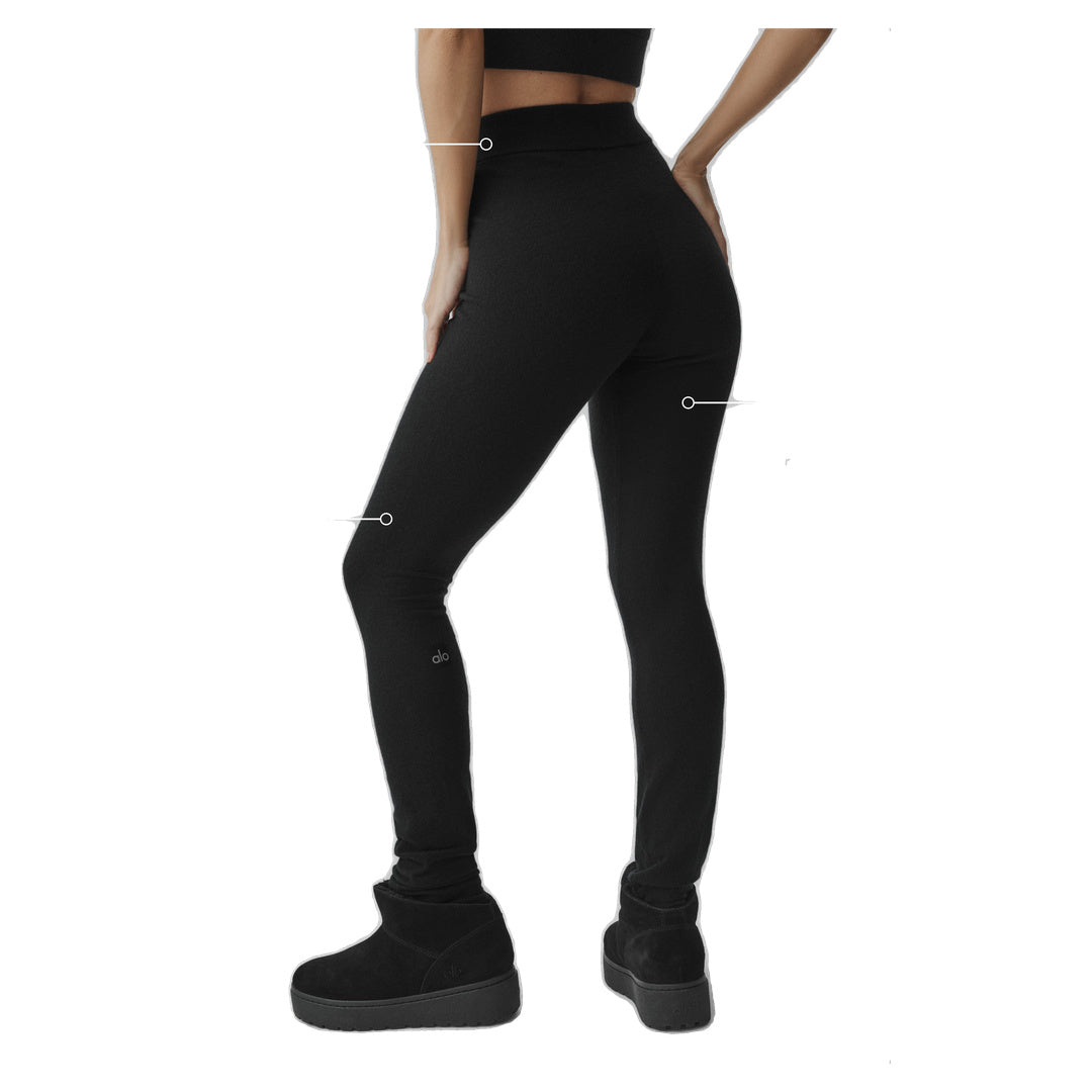 ALO Cashmere High-Waist Eternity Legging - Black