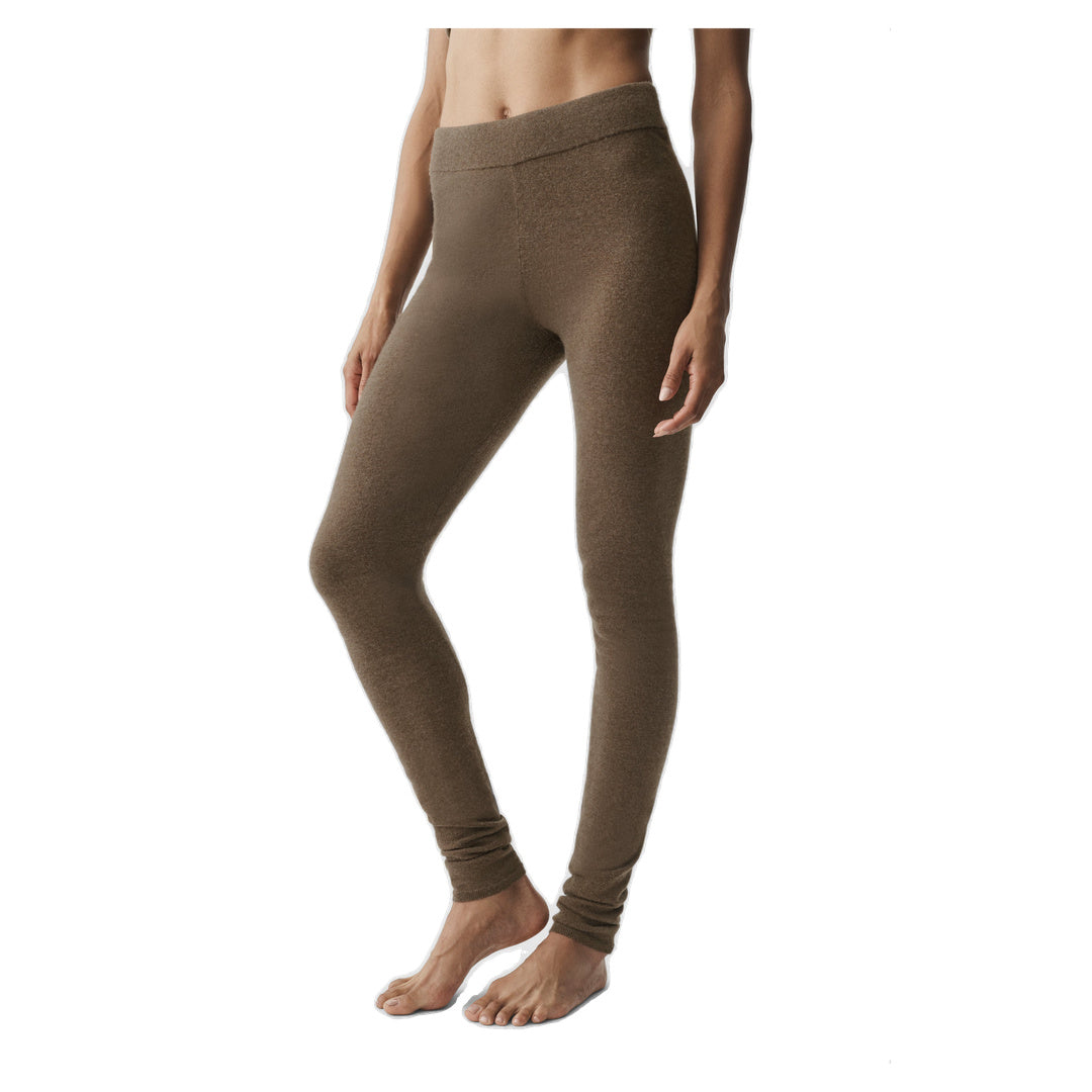 ALO Cashmere High-Waist Eternity Legging - Java Brown Heather
