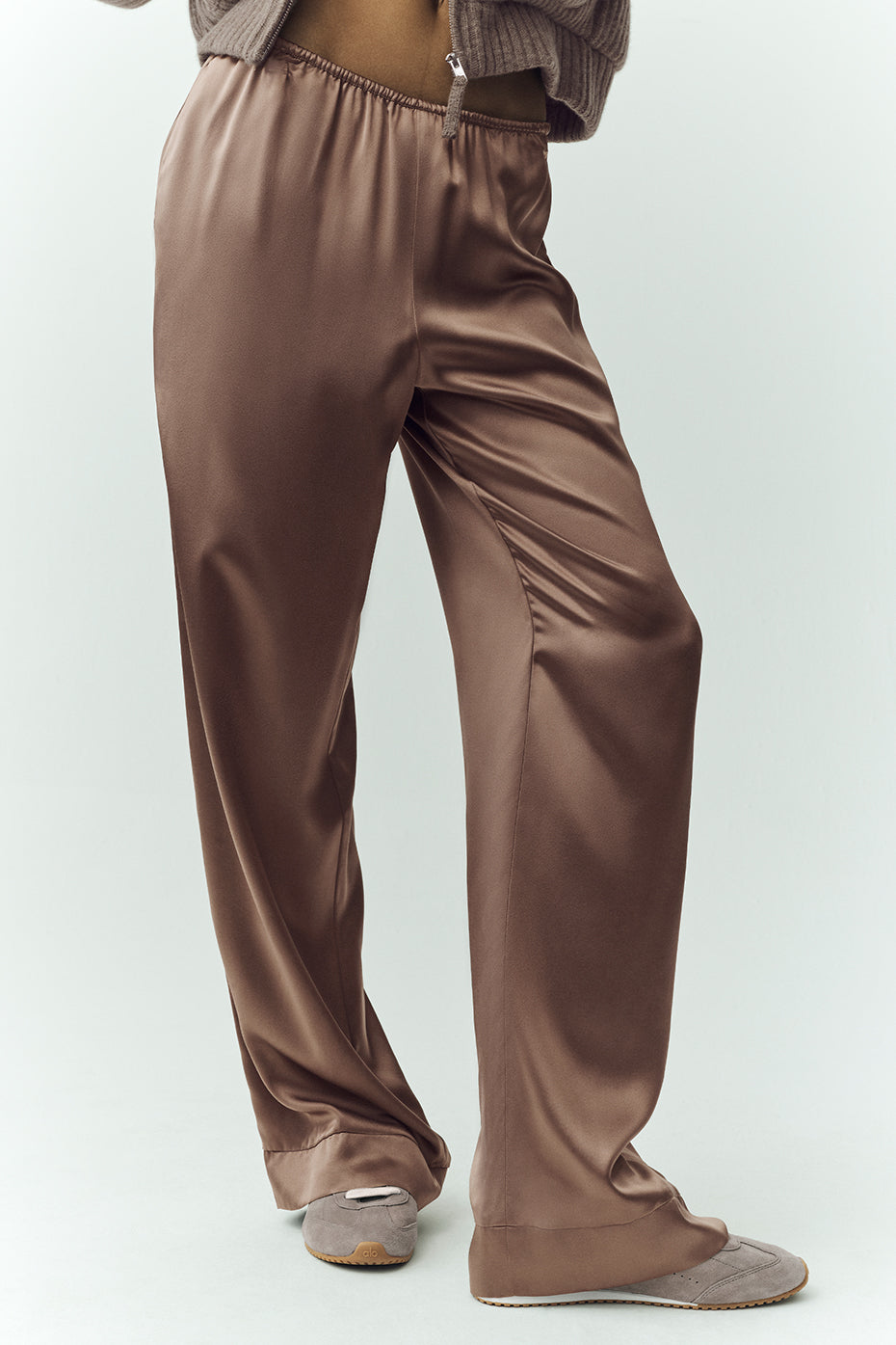 alo Silk Luminous Pant (Long) - Alpine Cocoa