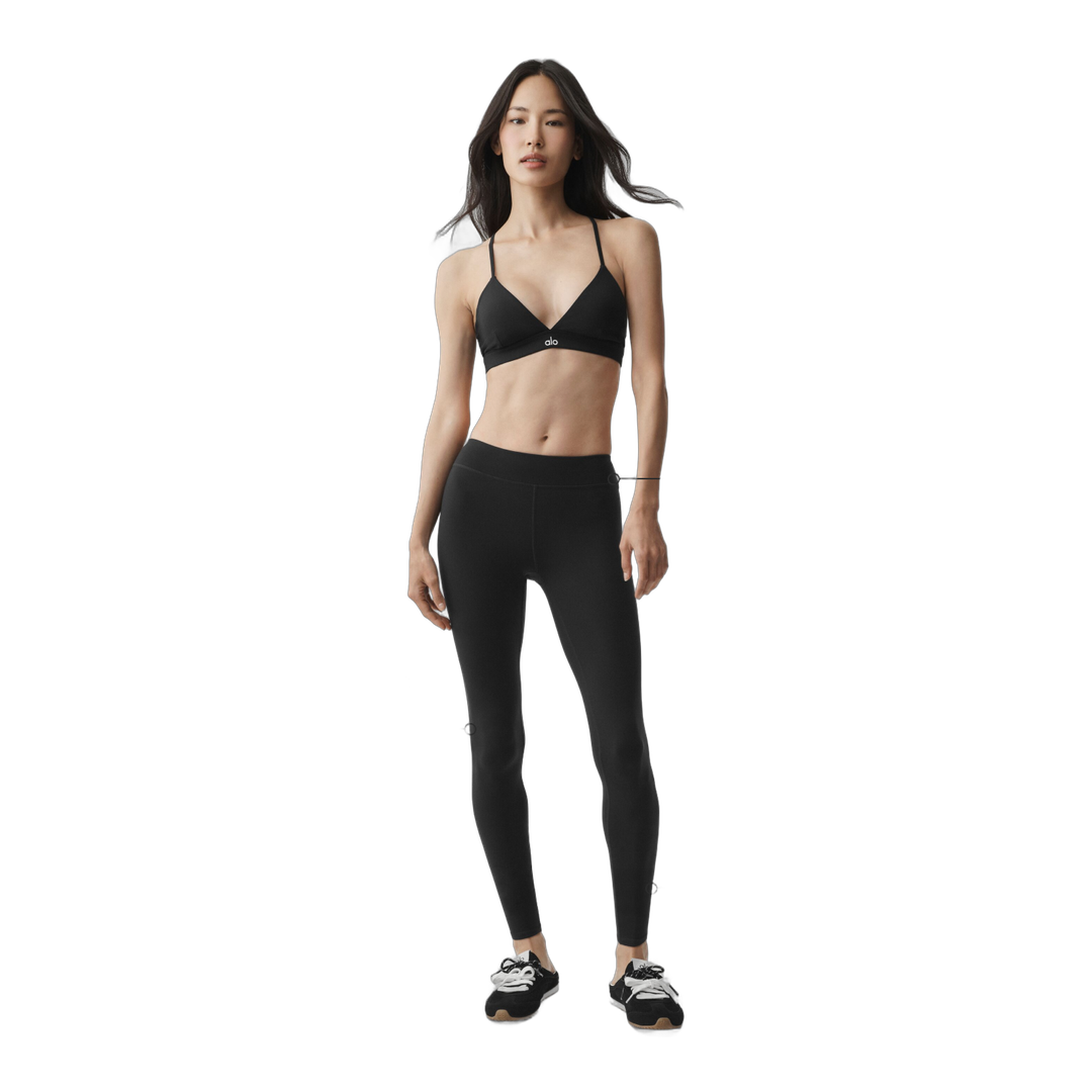 alo Airbrush Mid-Rise 7/8 Legging - Black