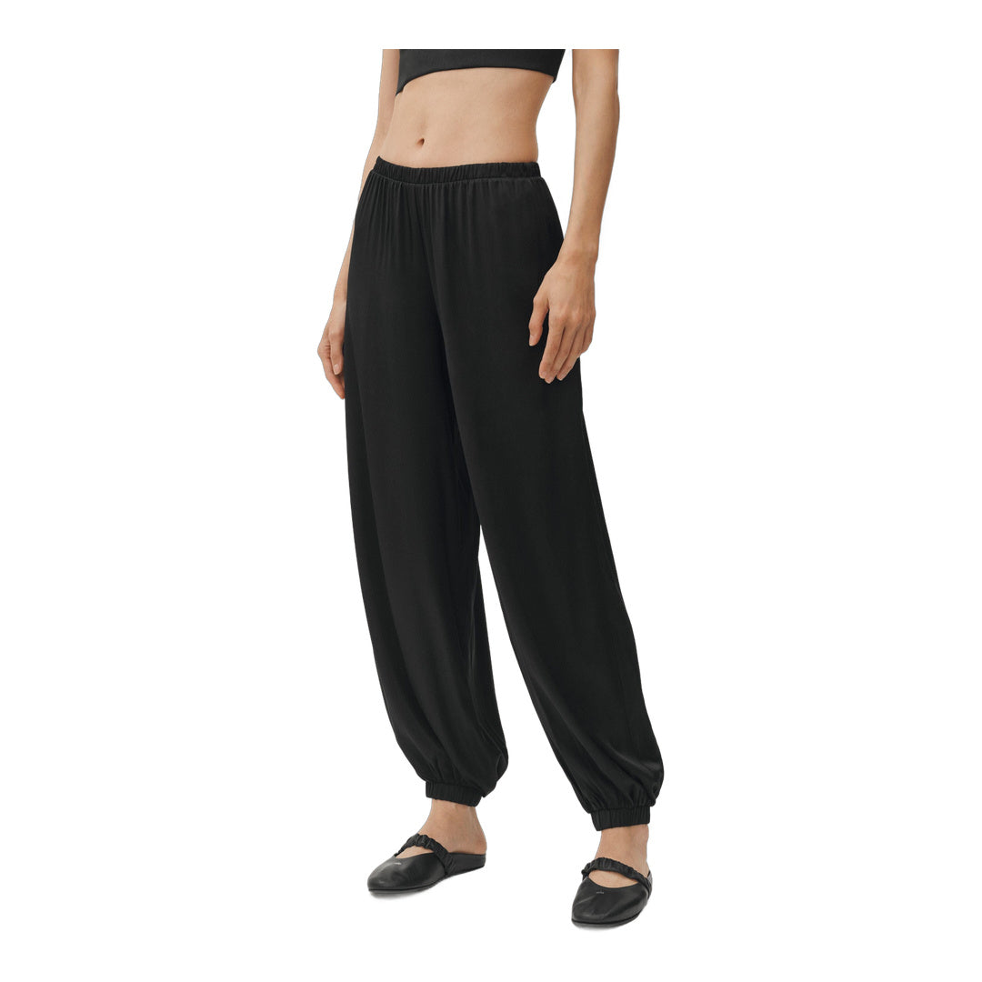alo Silk Blend High-Waist Radiance Pant - Black