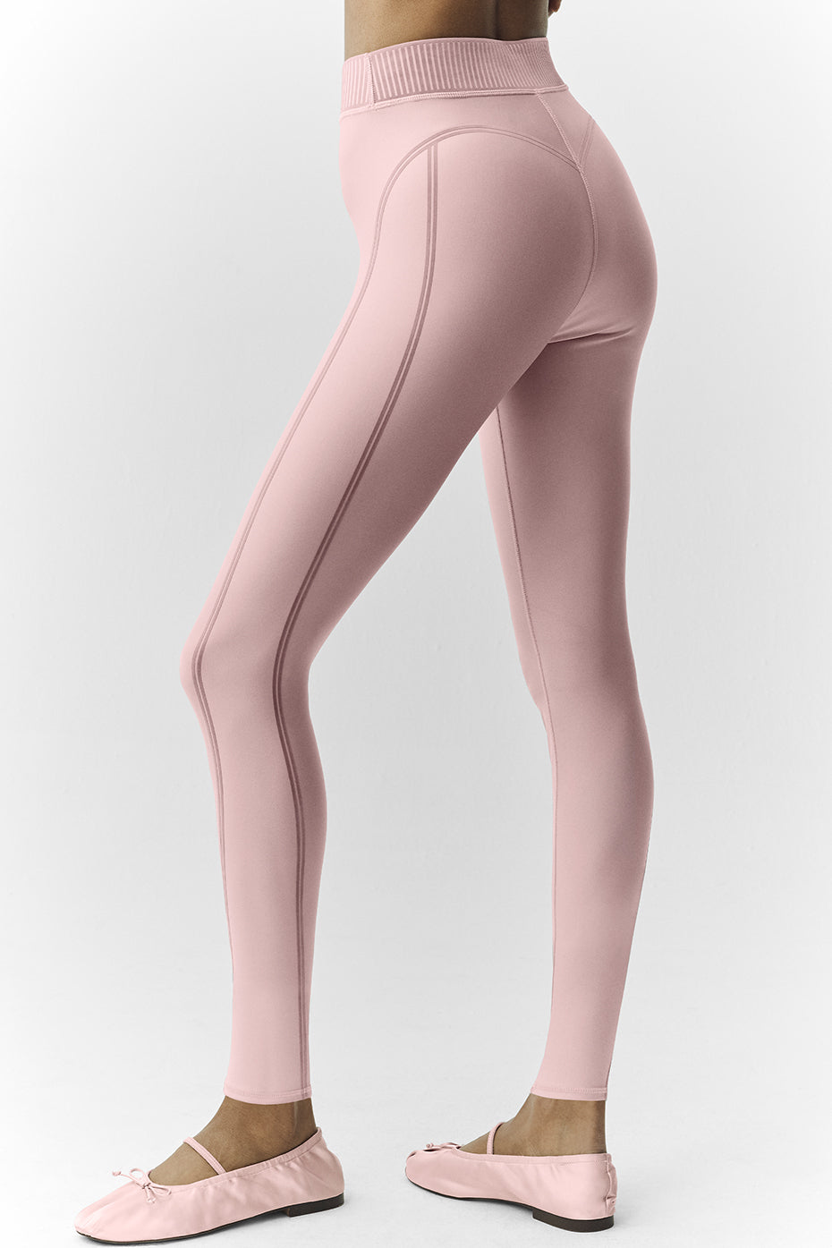 alo Airlift Line Up Mirage 7/8 Legging - Pink Champagne