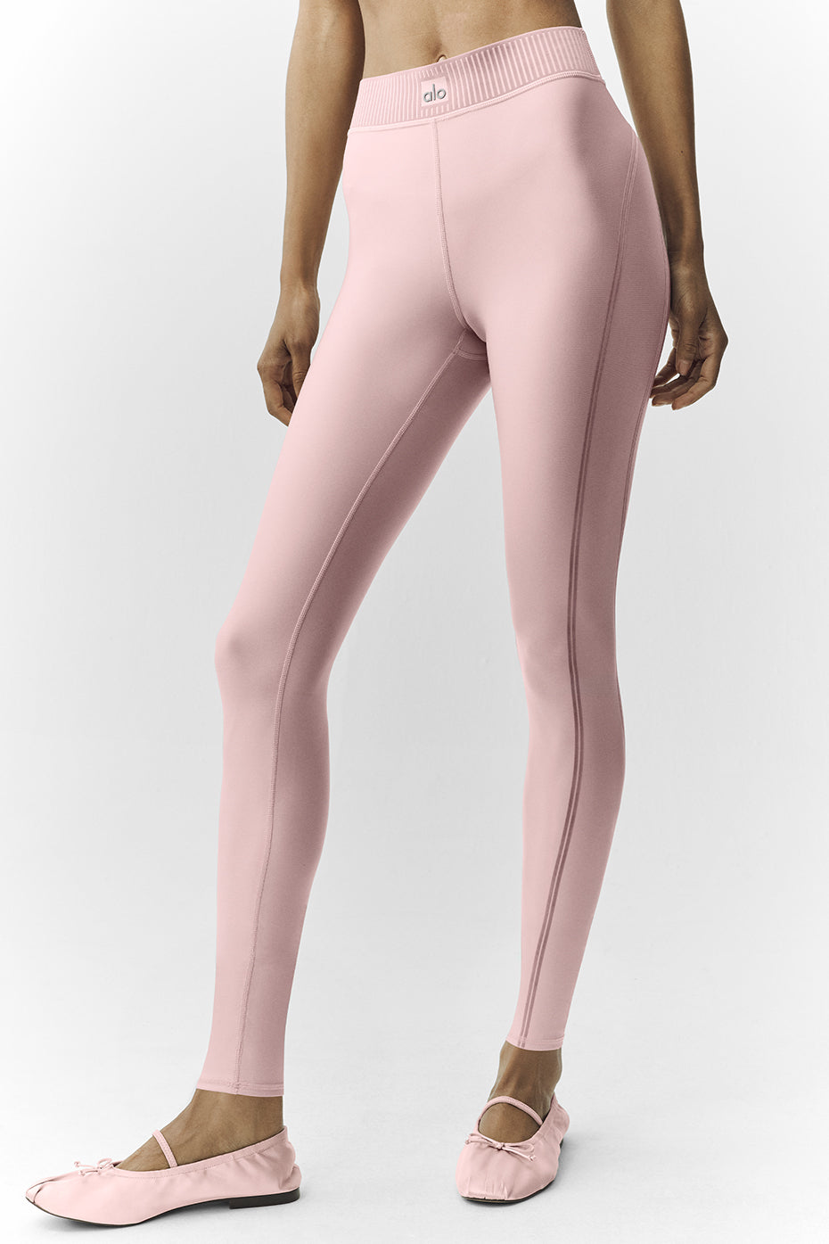 alo Airlift Line Up Mirage 7/8 Legging - Pink Champagne