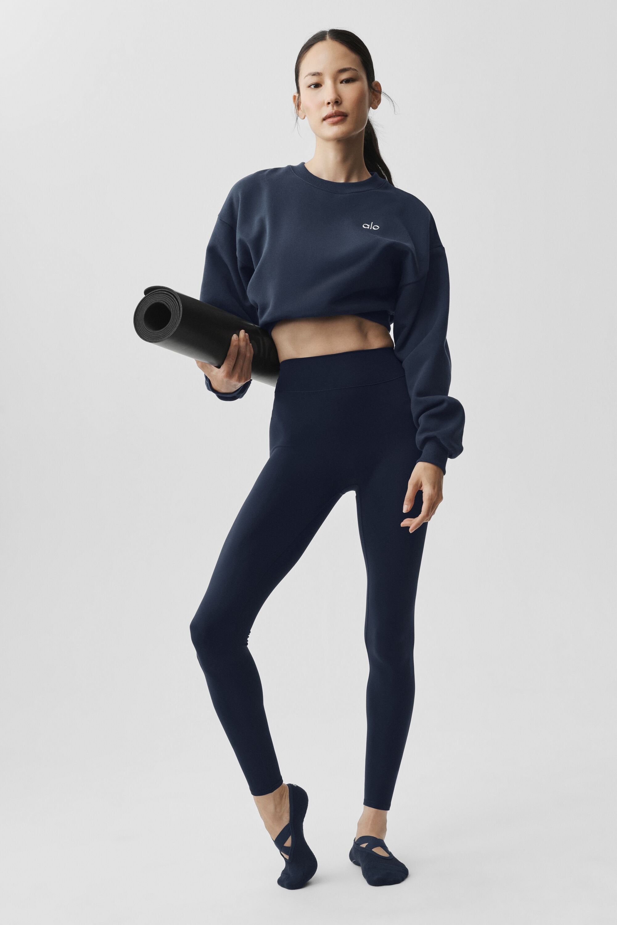 alo ALO Softsculpt 7/8 Define Legging - Navy