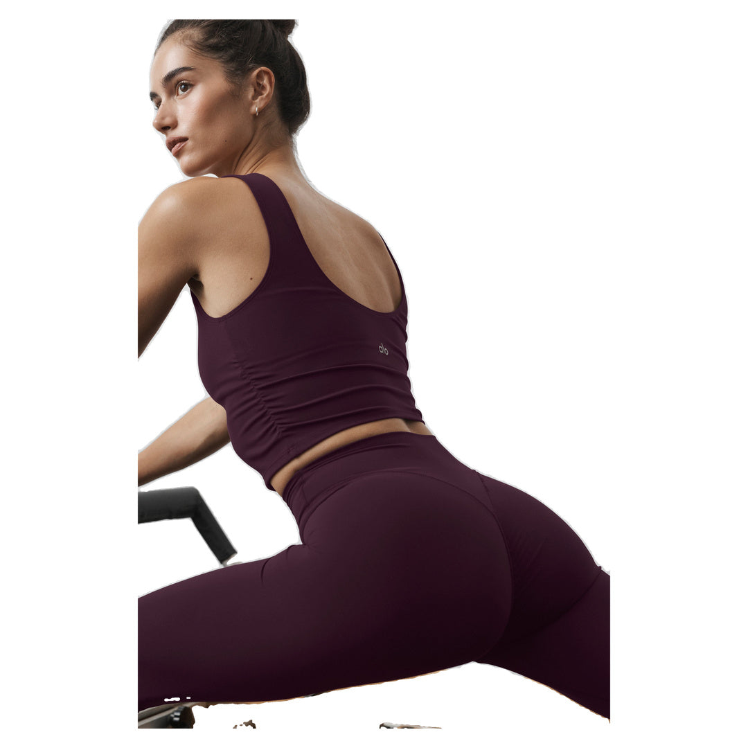 ALO ALO Softsculpt 7/8 Define Legging - Rich Bordeaux