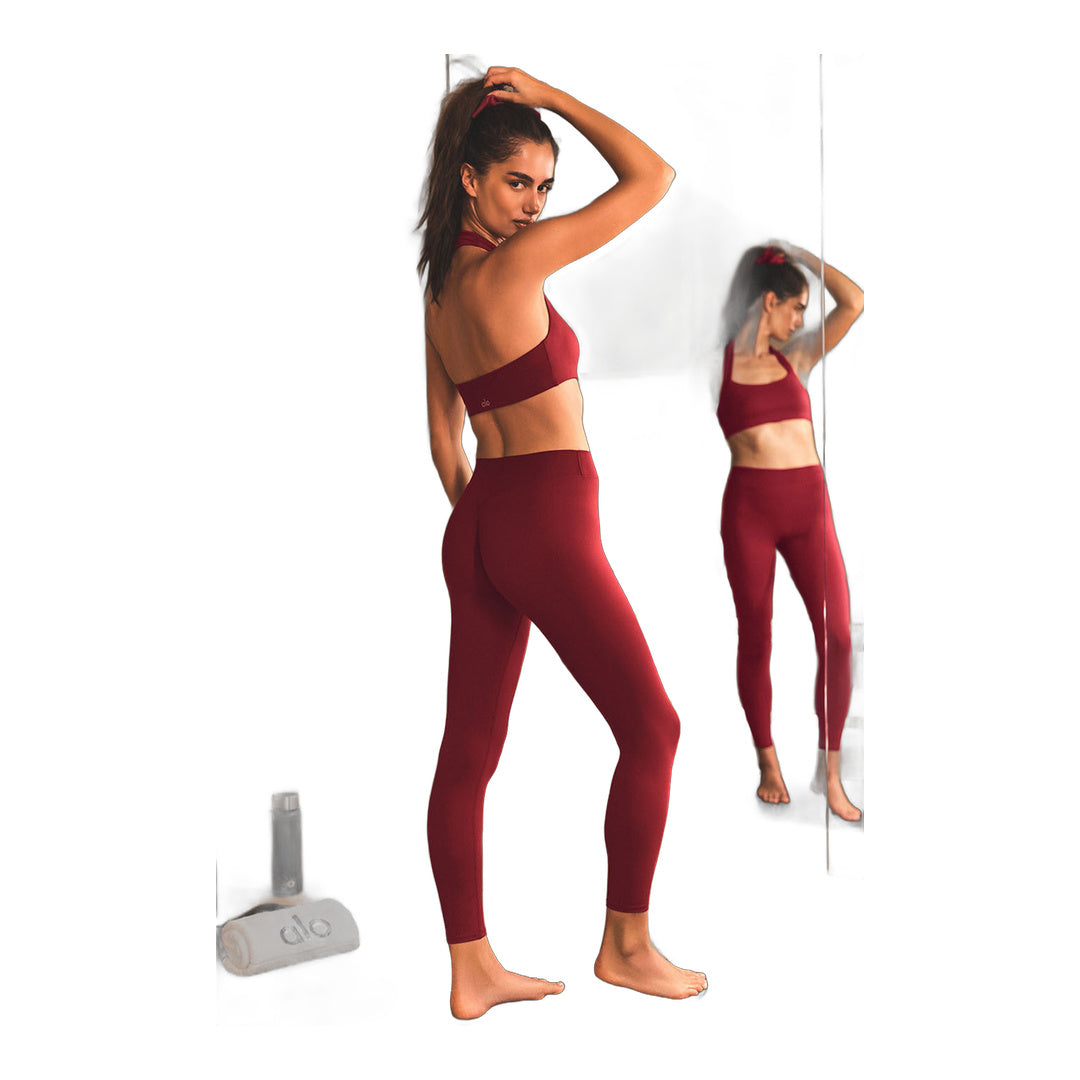 alo ALO Softsculpt 7/8 Define Legging - Summer Romance Red