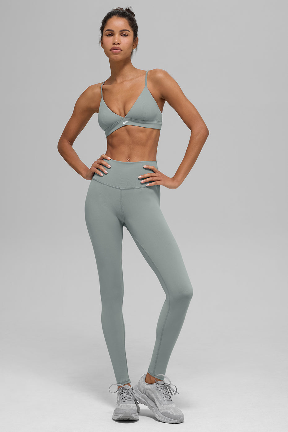 alo High-Waist Airbrush Legging - Lunar Grey