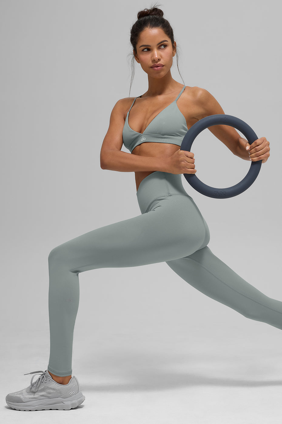 alo High-Waist Airbrush Legging - Lunar Grey