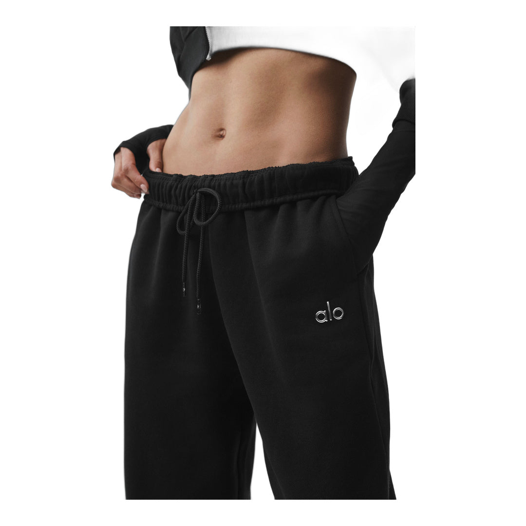 alo Accolade Cutoff Sweatpant - Black