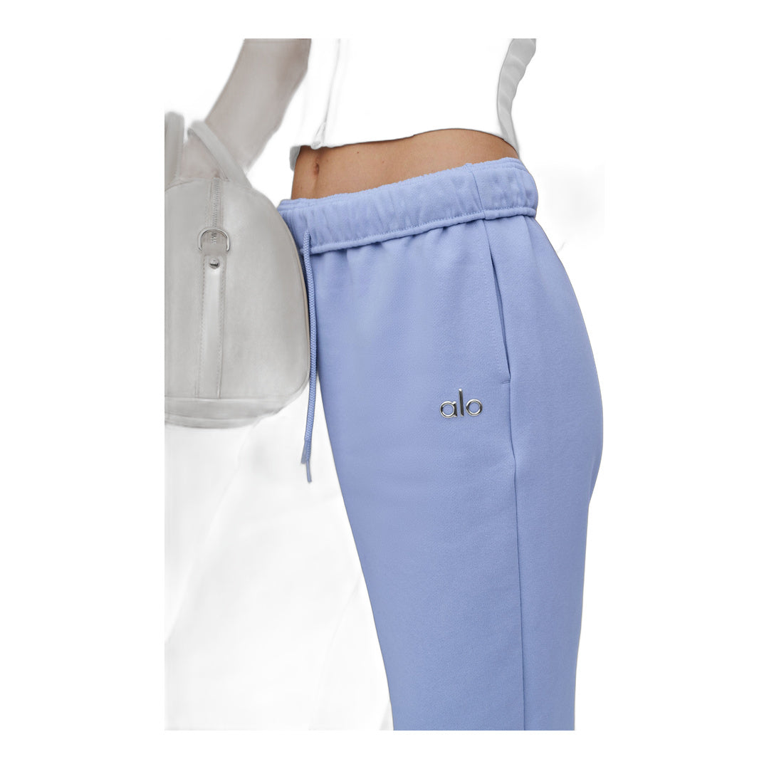 alo Accolade Cutoff Sweatpant - Light Provence Blue