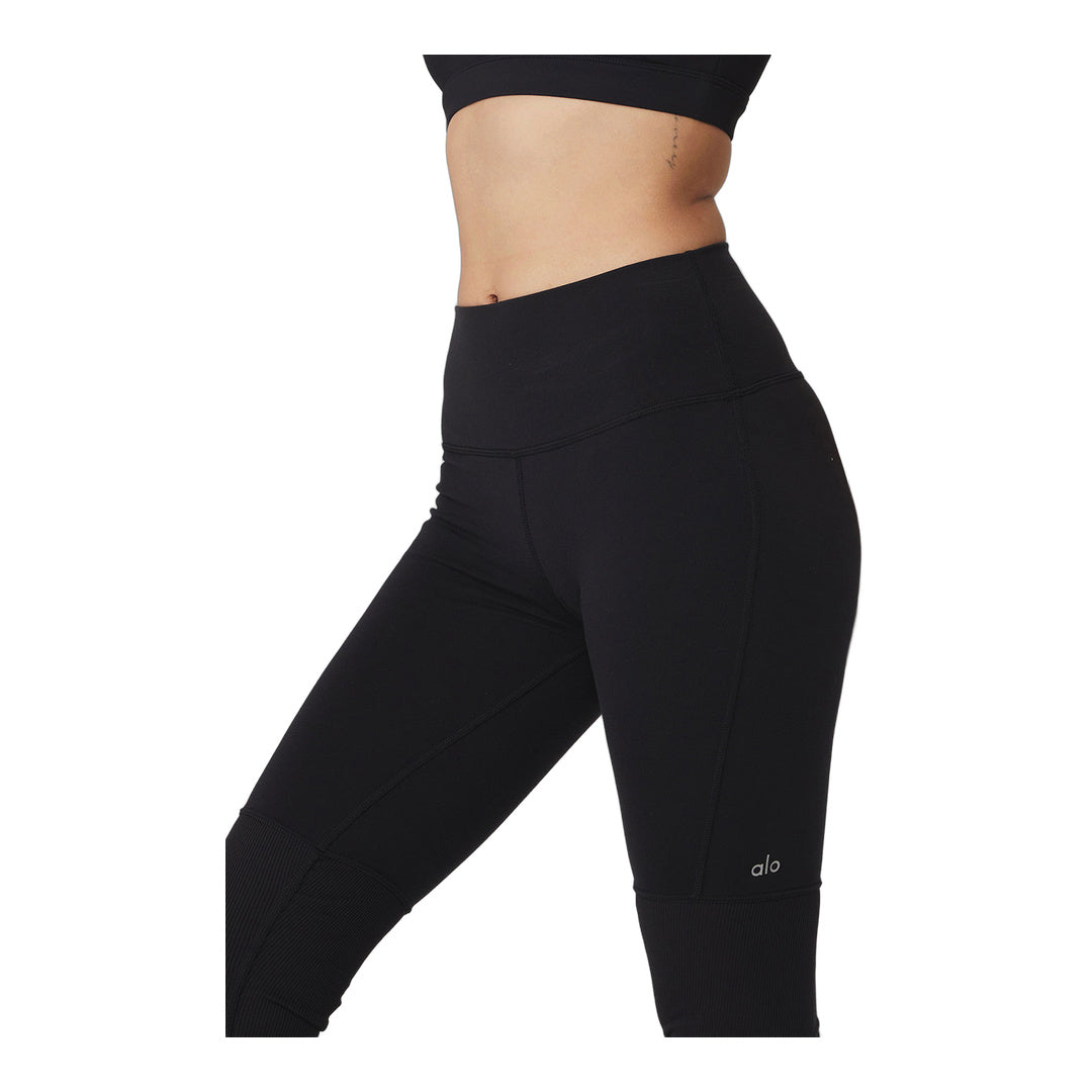 alo High-Waist Goddess Legging - Black/Black
