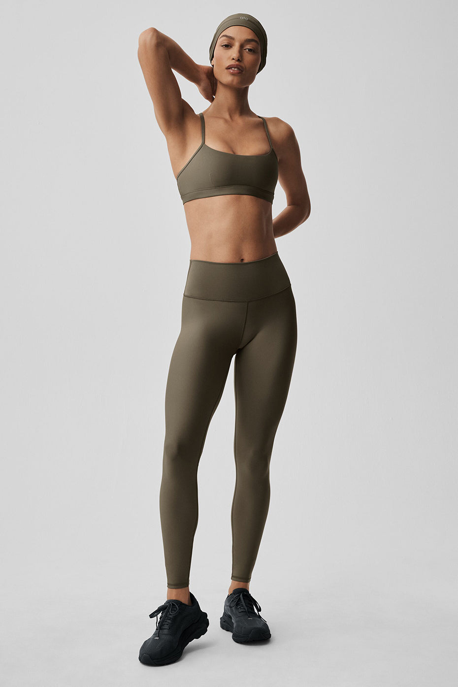 alo High-Waist Airlift Legging - Olive Tree