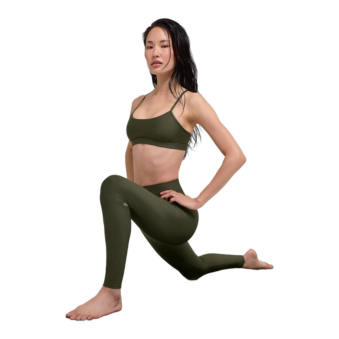 alo High-Waist Airlift Legging - Green Olive