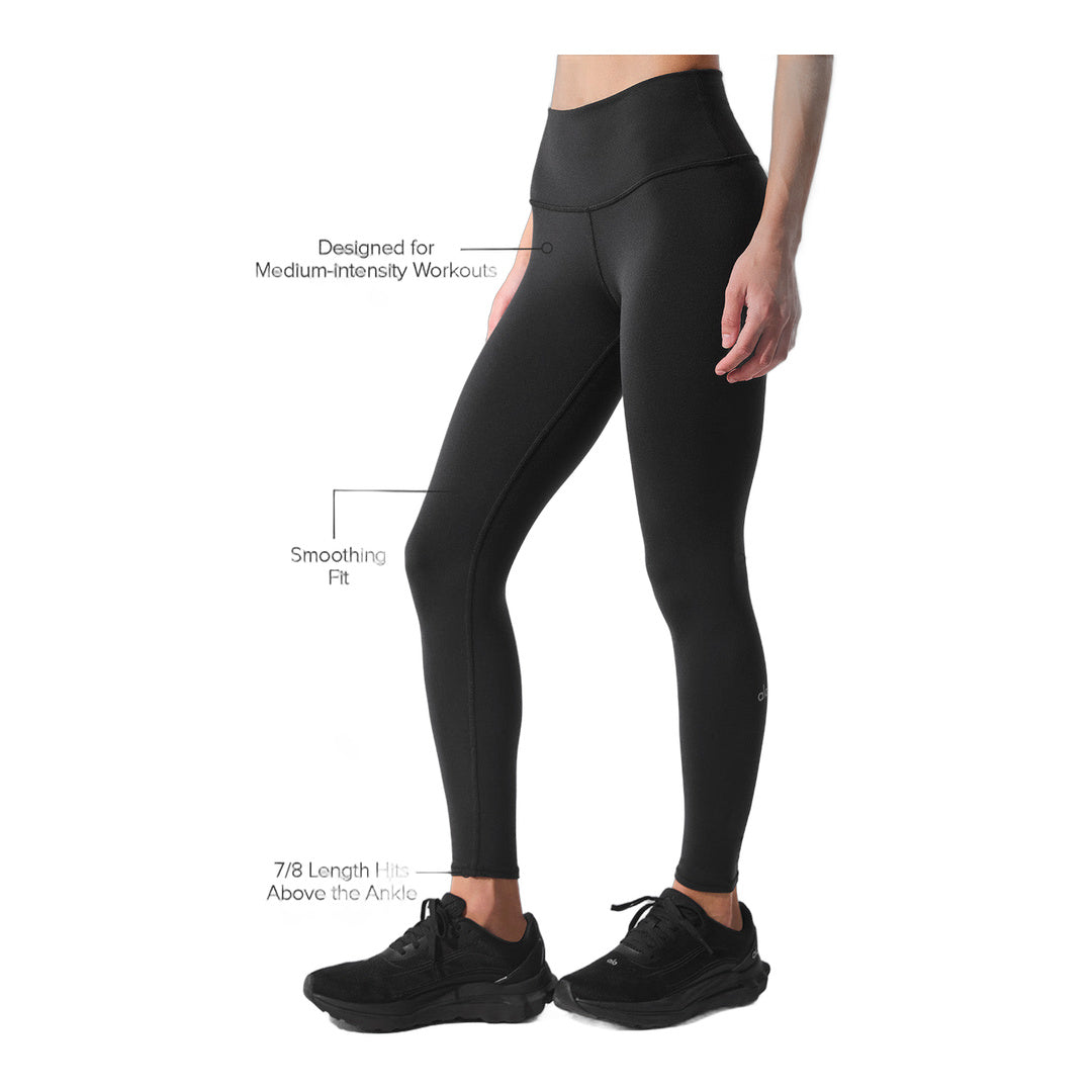 alo 7/8 High-Waist Airbrush Legging - Black