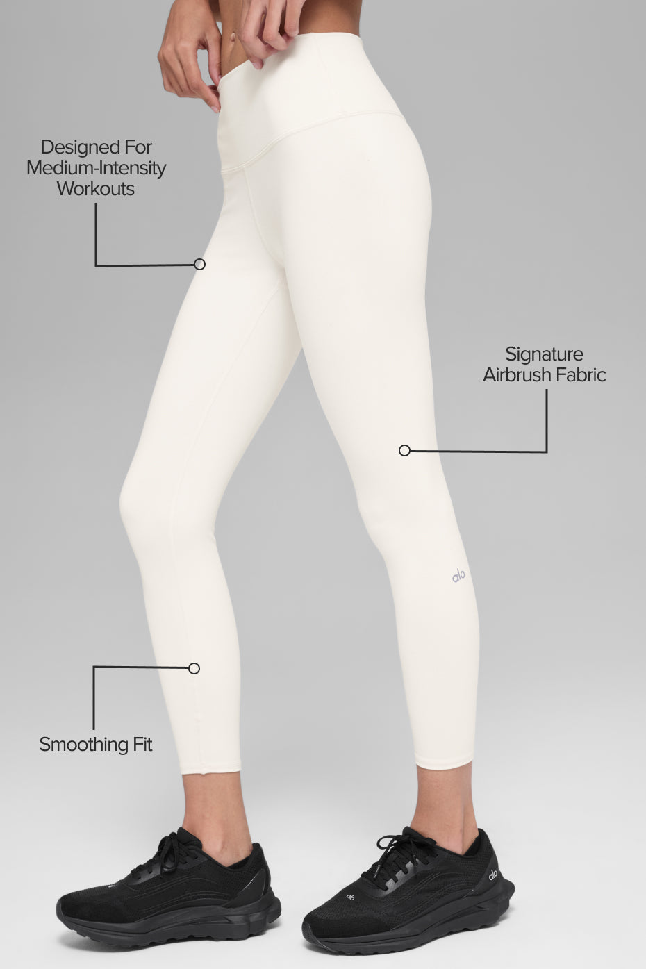 alo 7/8 High-Waist Airbrush Legging - Ivory