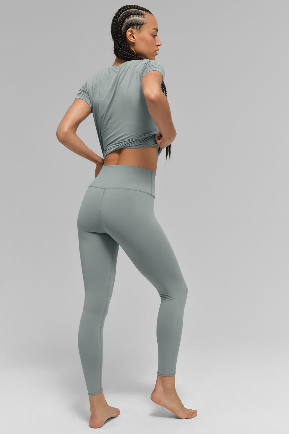 alo 7/8 High-Waist Airbrush Legging - Lunar Grey