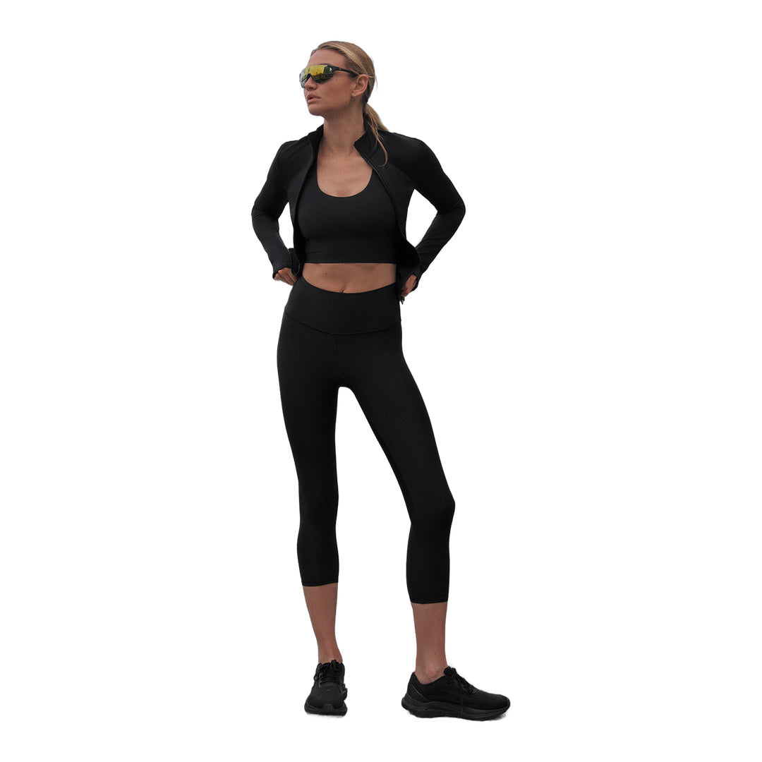 alo High-Waist Airlift Capri - Black