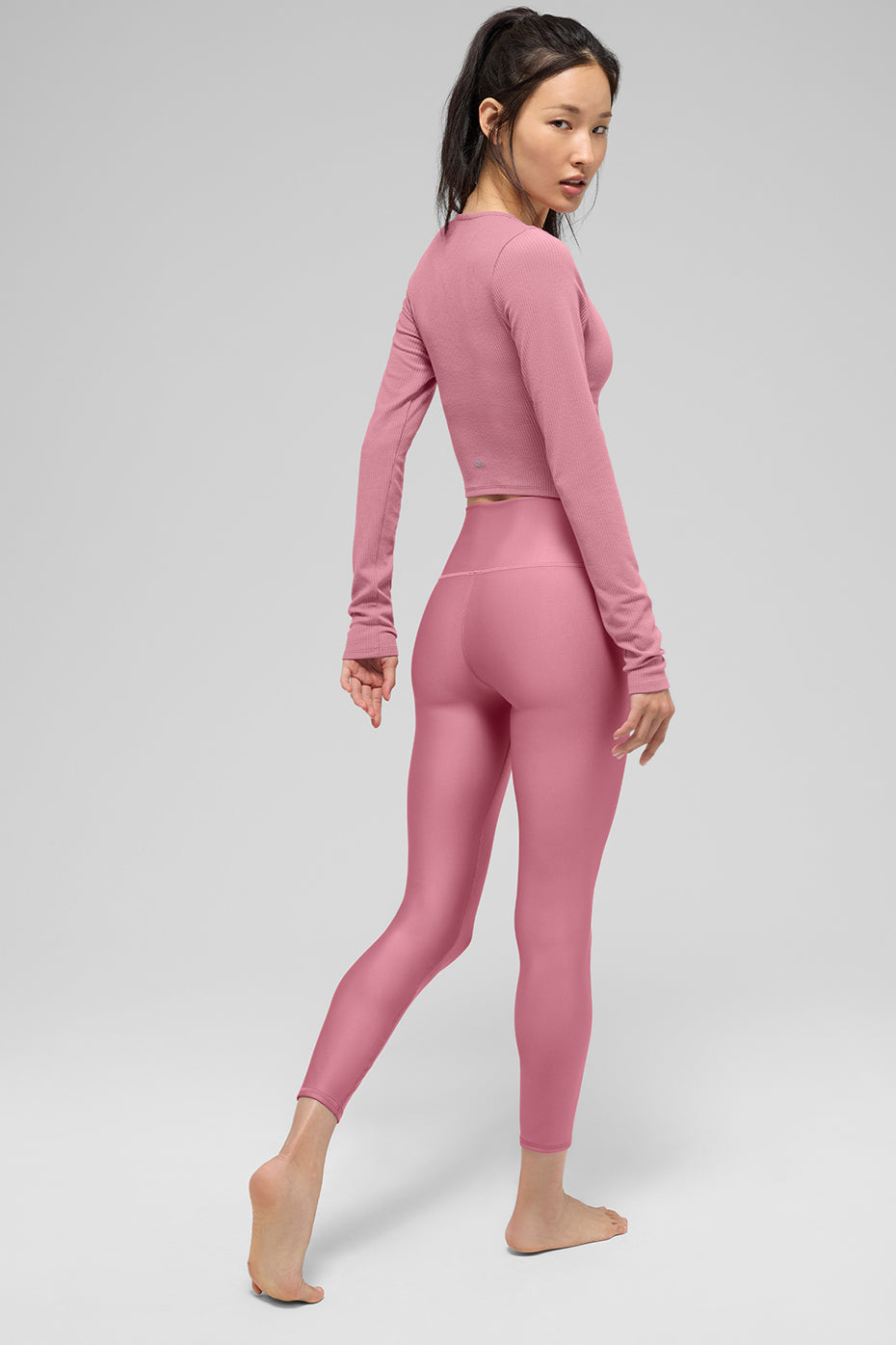 alo 7/8 High-Waist Airlift Legging - Pink Wild Rose